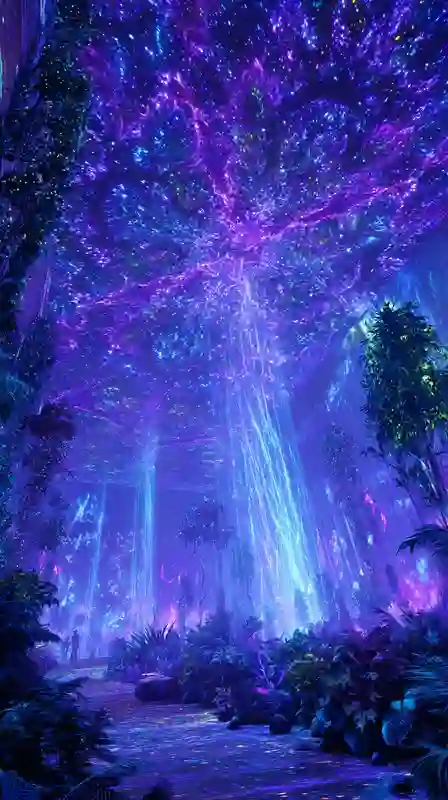 bioluminescent forest wallpapers for mobile