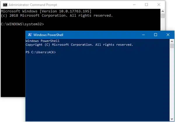 windows blue powershell terminal screen downloads