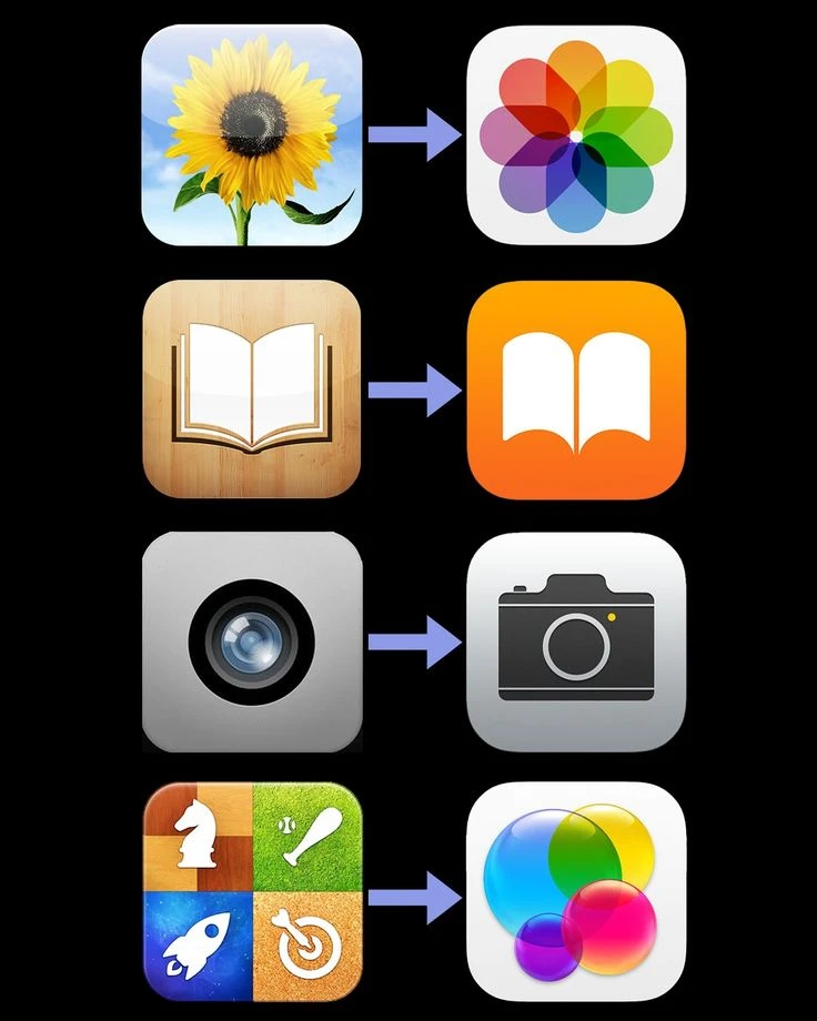 Apple iOS Icon Skeuomorphic ui