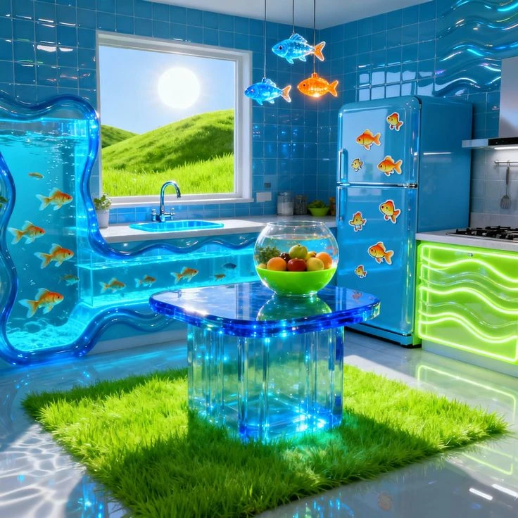 Surreal Aquatic Kitchen