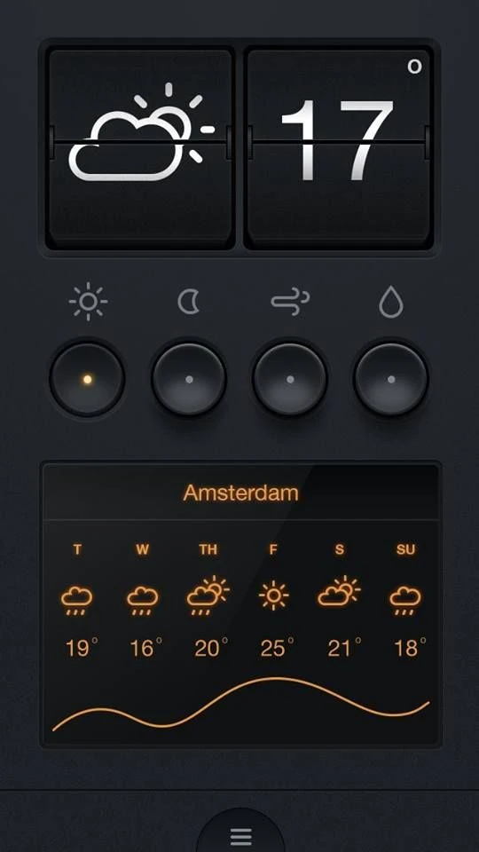 Amsterdam Skeuomorphic ui