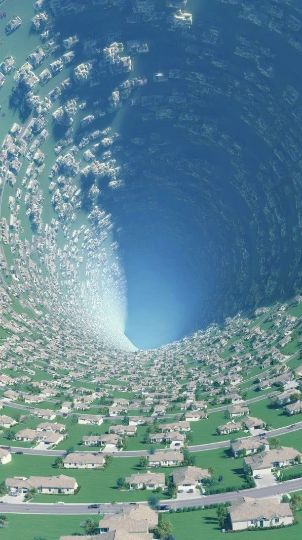 O'Neill Cylinder Space Colony dreamcore