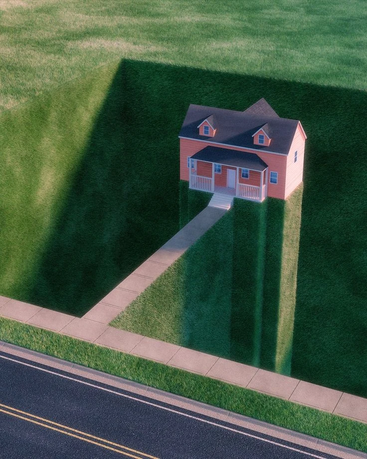 Minimalist House Green Field