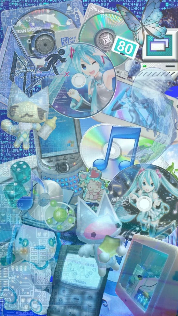 Hatsune Miku Frutiger Aero Wallpaper webcore
