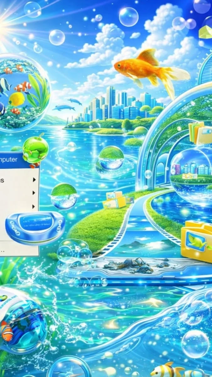 Windows XP aquacore Fantasy Desktop