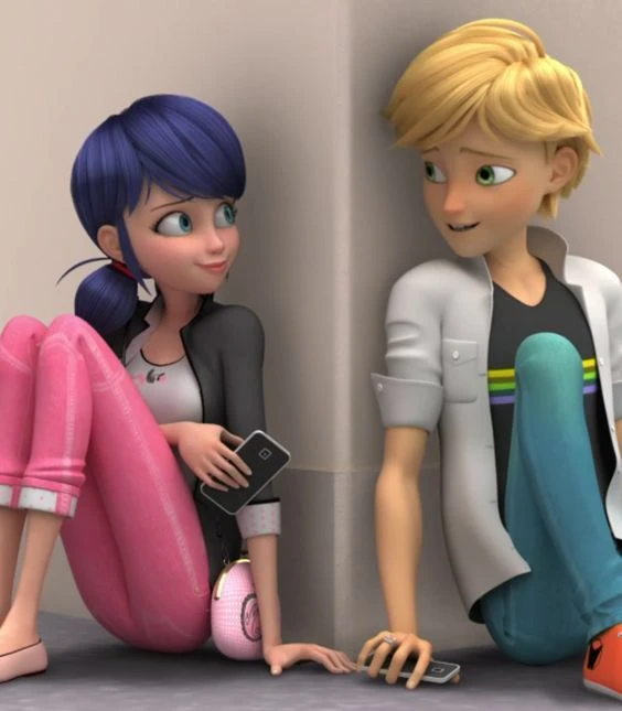 Marinette and Adrien Casual Moment