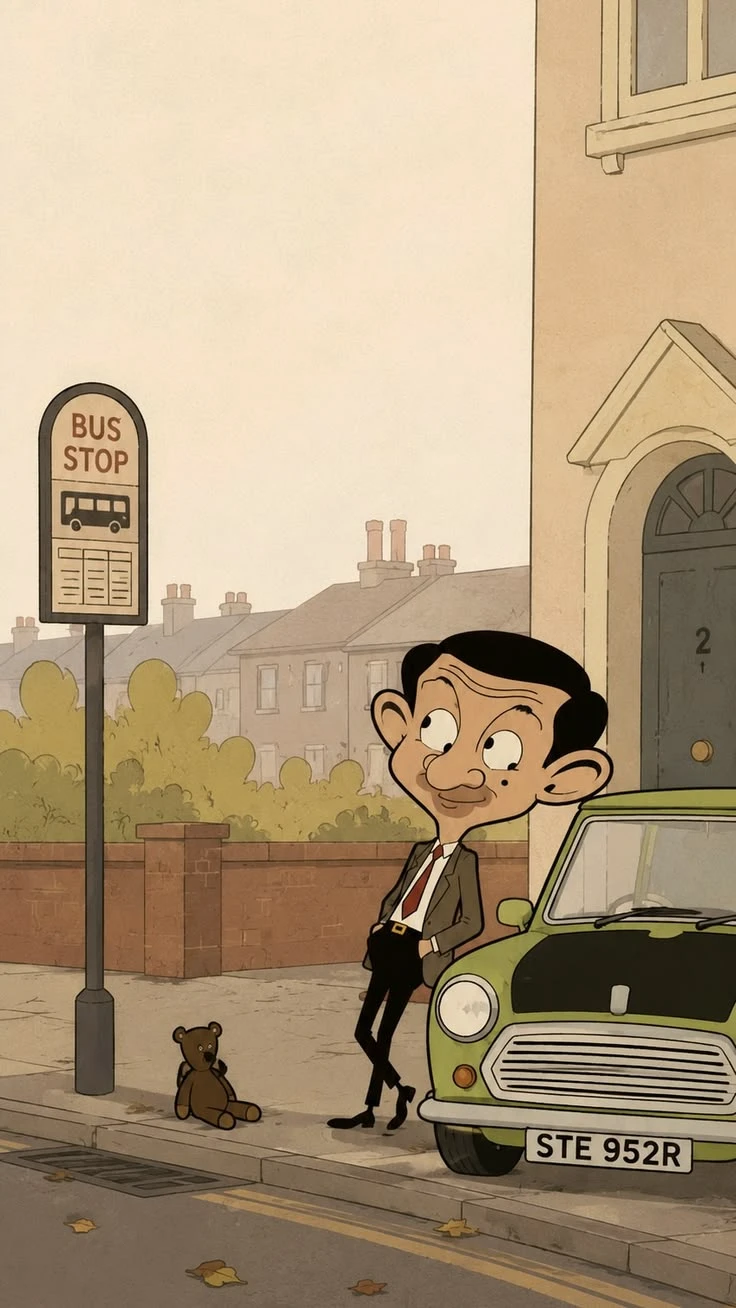 Mr. Bean Cartoon Illustration