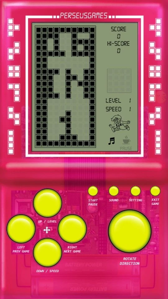 Retro Pink Handheld brick Gaming Console