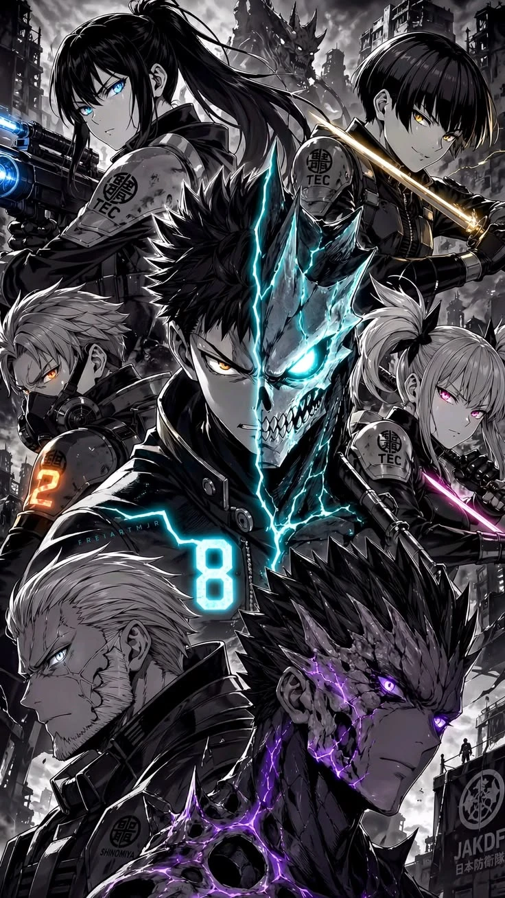 Neon Cyberpunk Anime Art