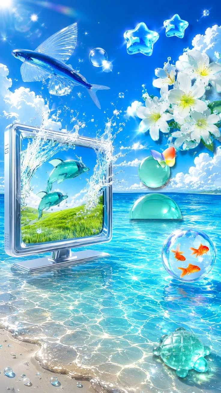 Fantasy Ocean aquacore Wallpaper