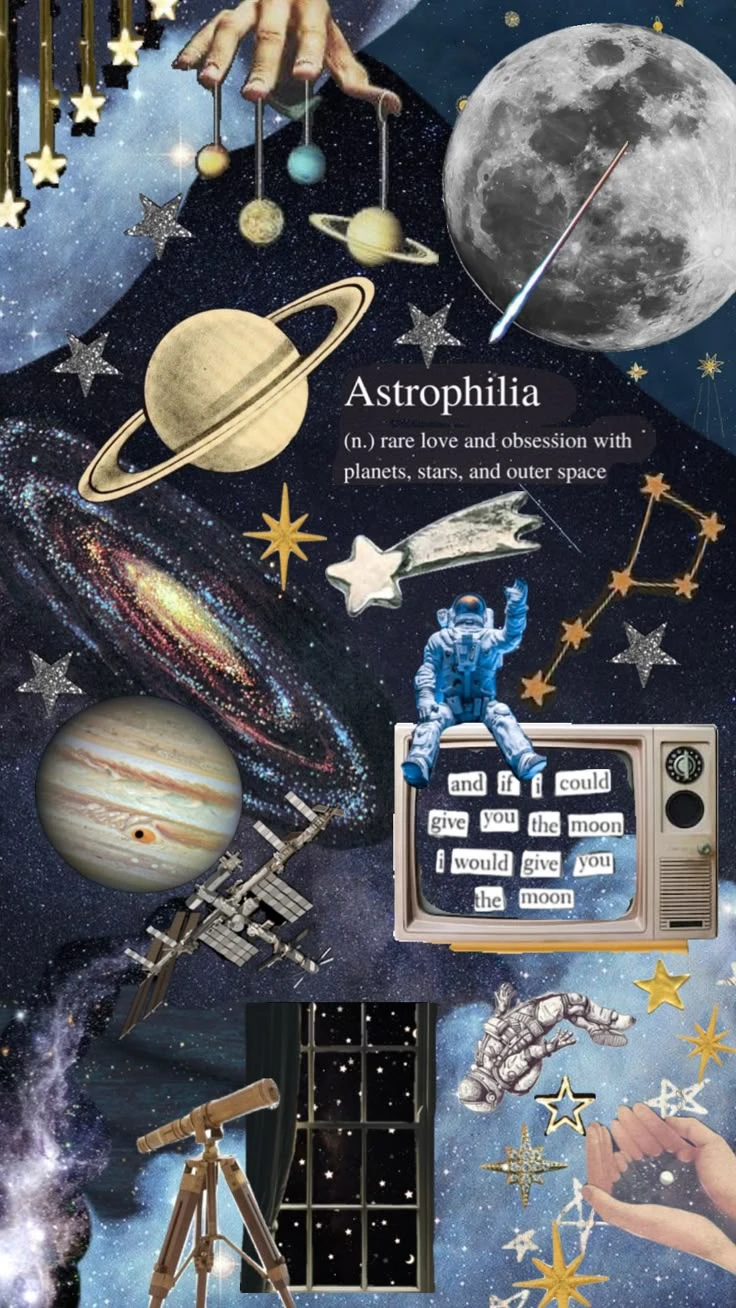 Astrophilia Spacecore Collage Wallpaper