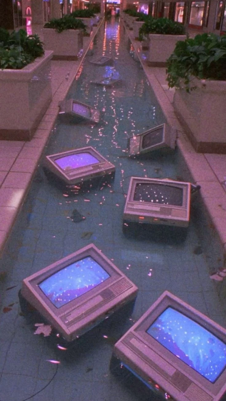 Vaporwave Retro TVs  dreamcore Wallpaper