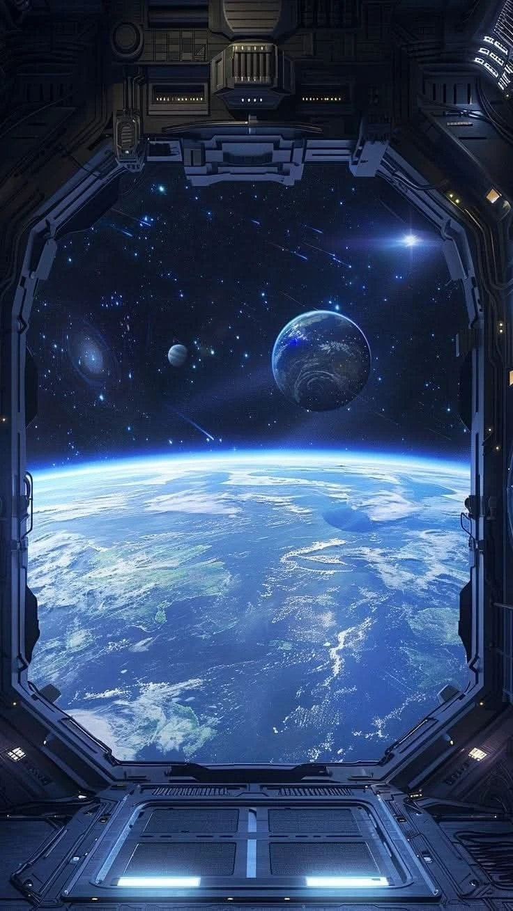 Spacecraft Earth View Wallpaper