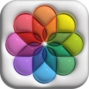 3D Colorful Apple Photos Icon Skeuomorphic ui