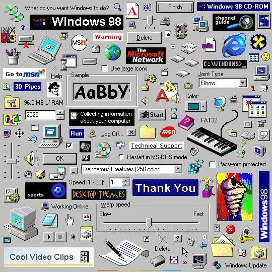 Classic Windows 98 Interface webcore