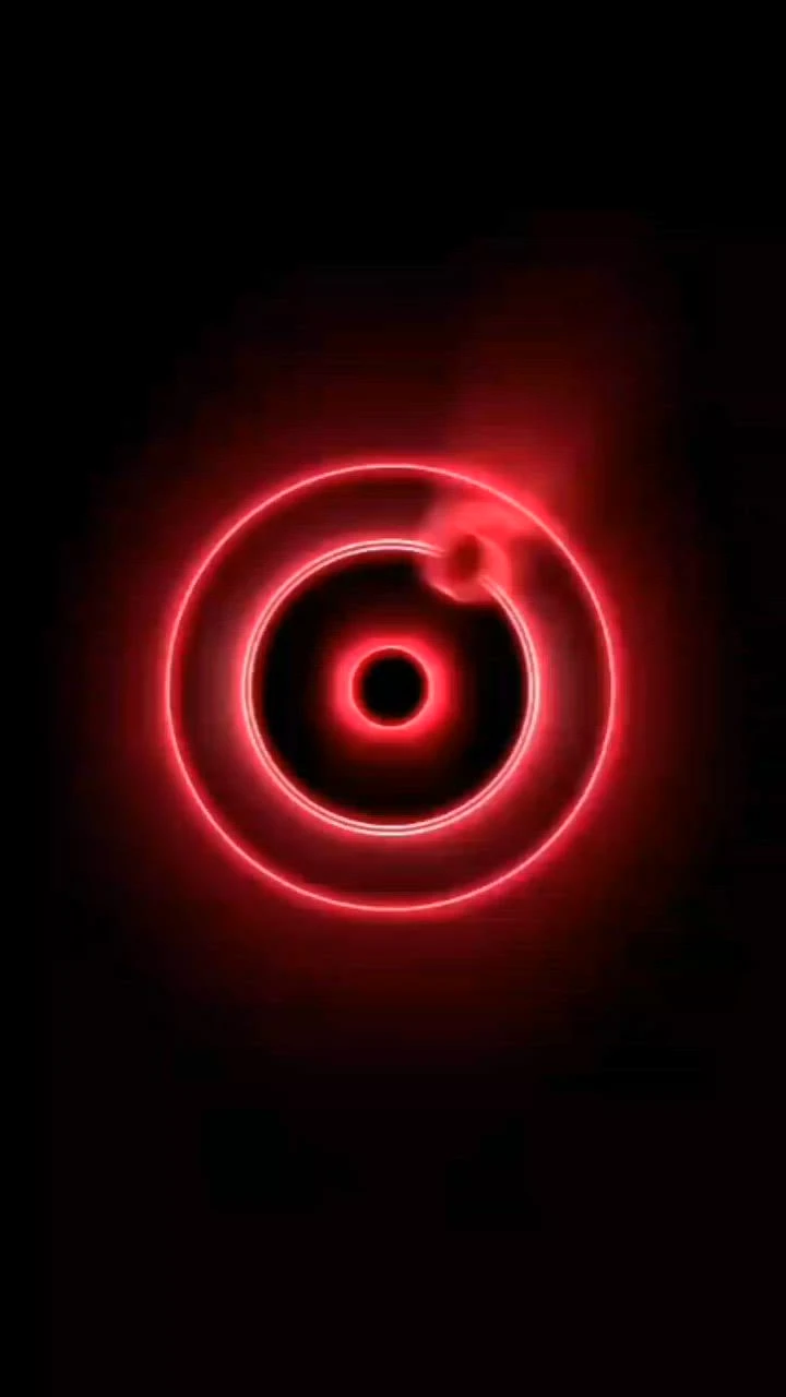 Red Neon Circles Wallpaper