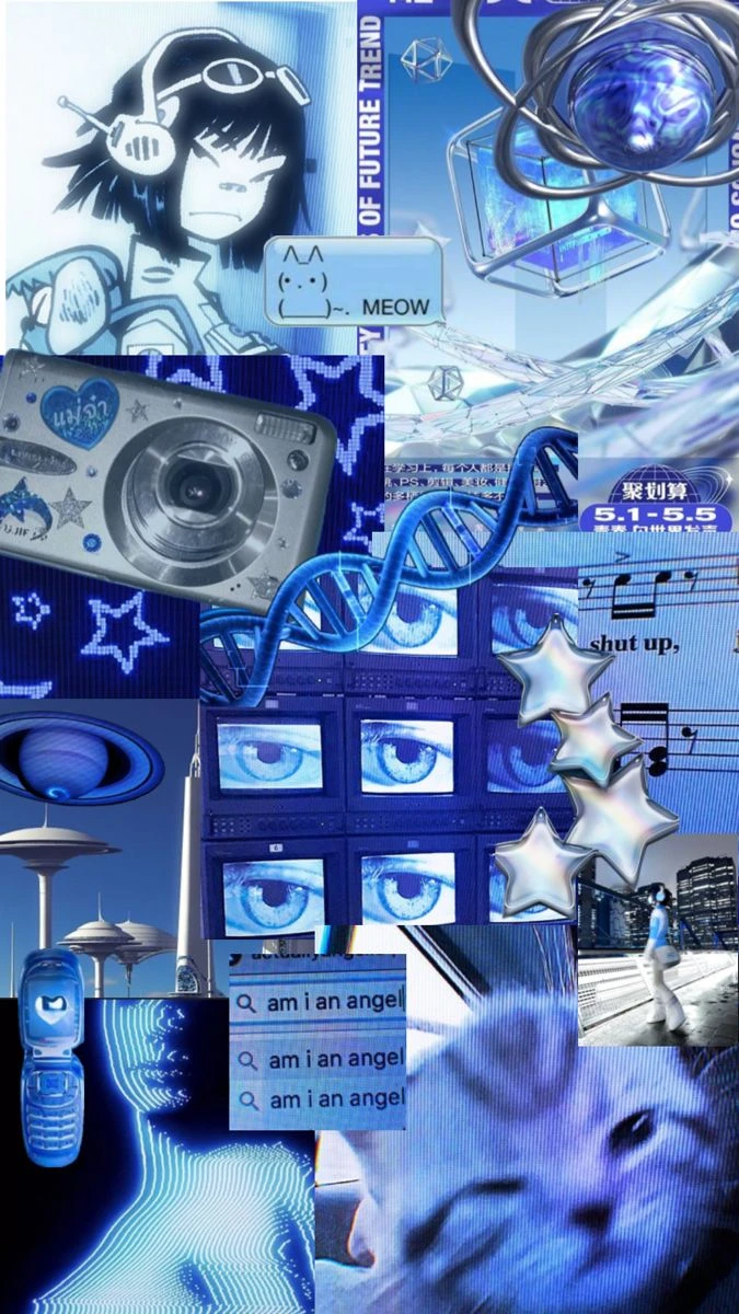 Noodle Y2K Digital Cybercore/Technocore  Wallpaper