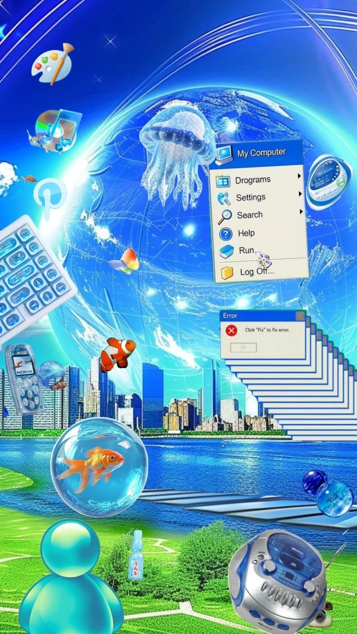 Retro Windows XP aquacore