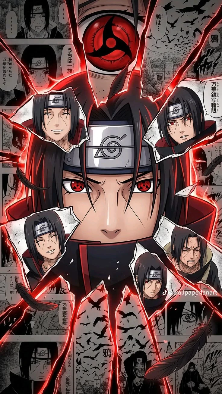 Itachi Uchiha Mangekyo iPhone Wallpaper