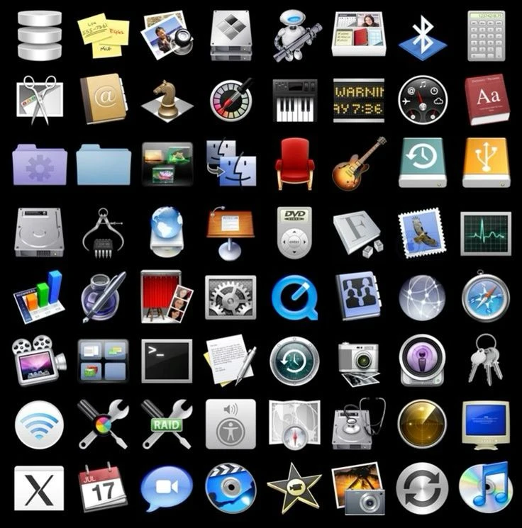 Classic Computer Skeuomorphic ui