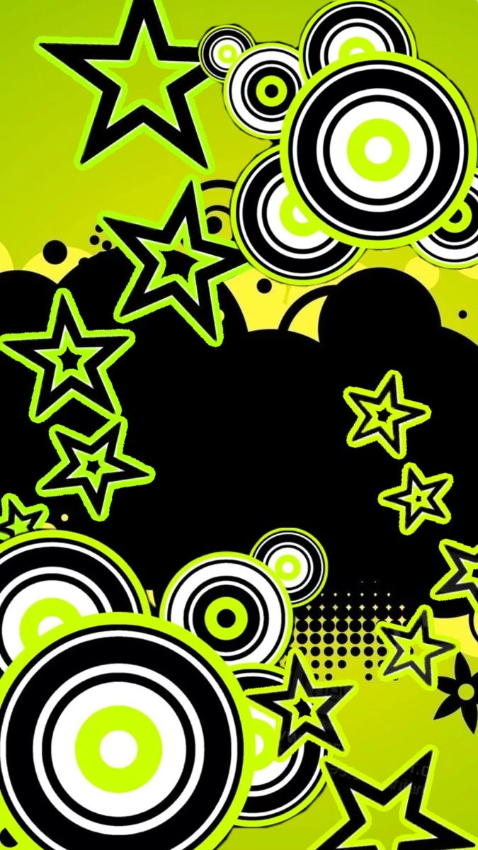 Neon Frutiger Metro Star Wallpaper