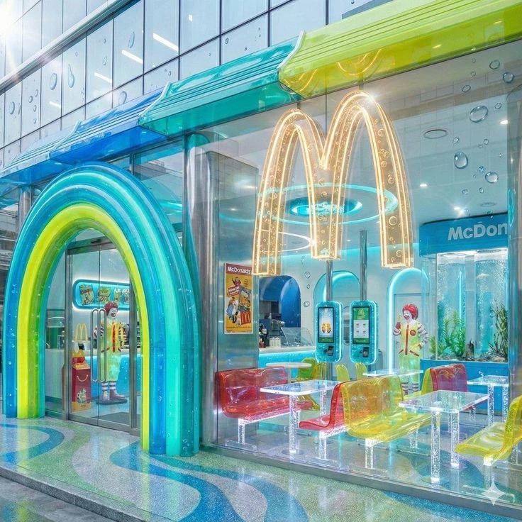 Vibrant McDonald's Aquatic Theme