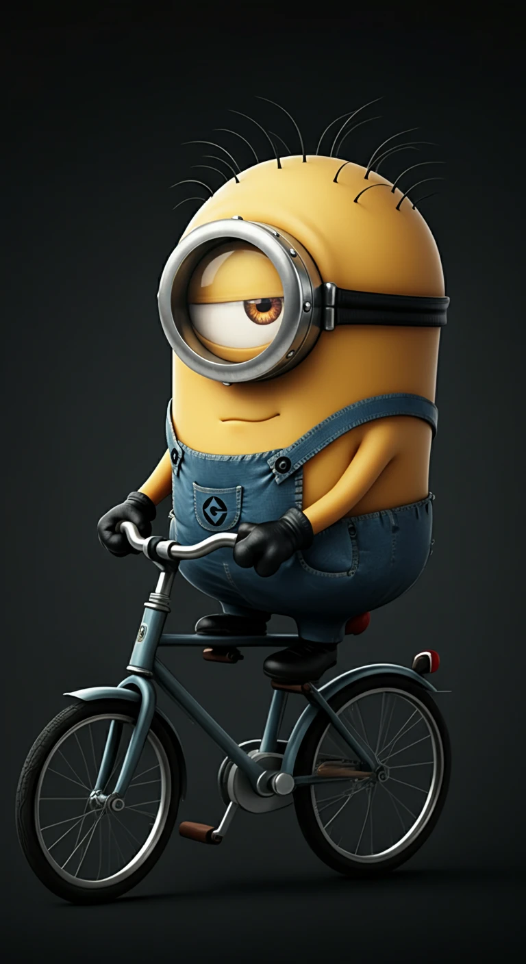 Minion on a Bike