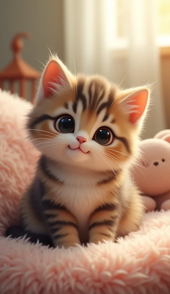 Cute Cartoon Kitten Art