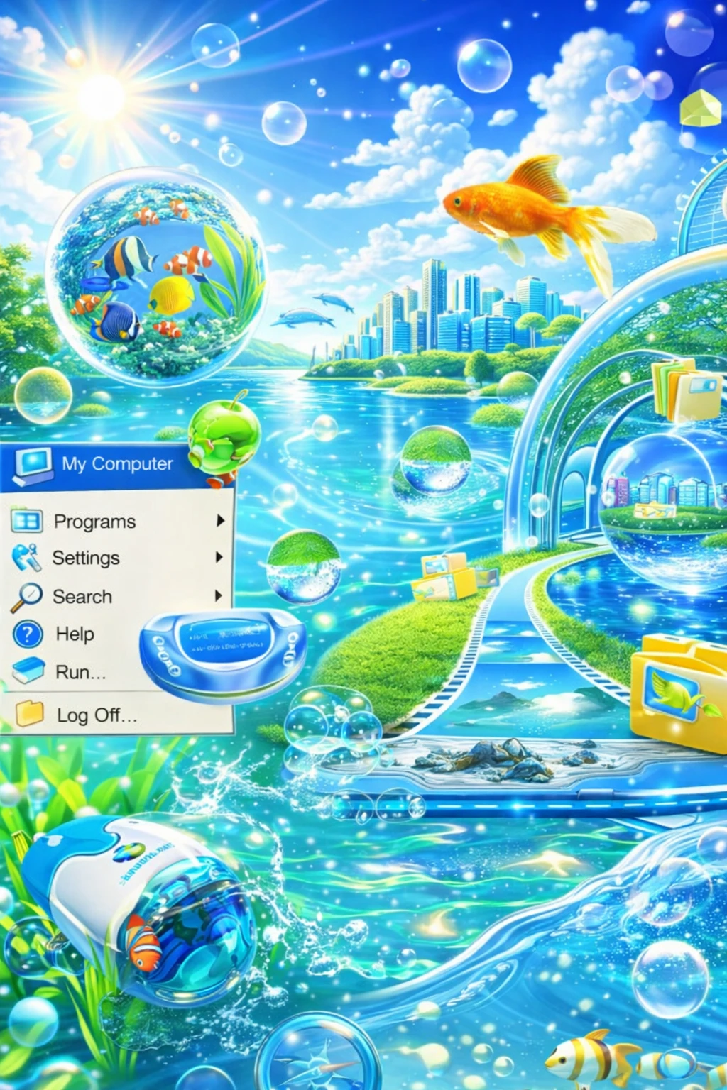Aqua OS Dreamscape Wallpaper