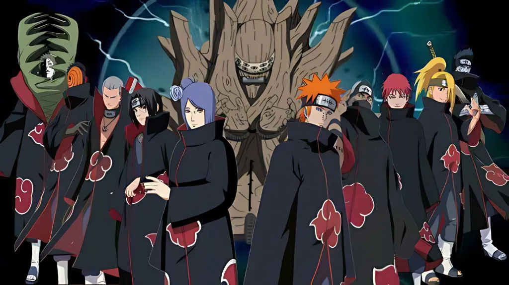 Akatsuki members from Naruto