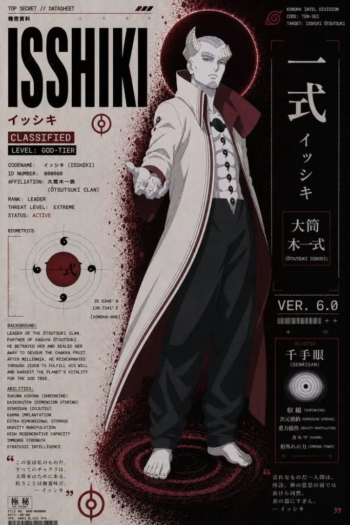 Isshiki Ōtsutsuki Classified Datasheet