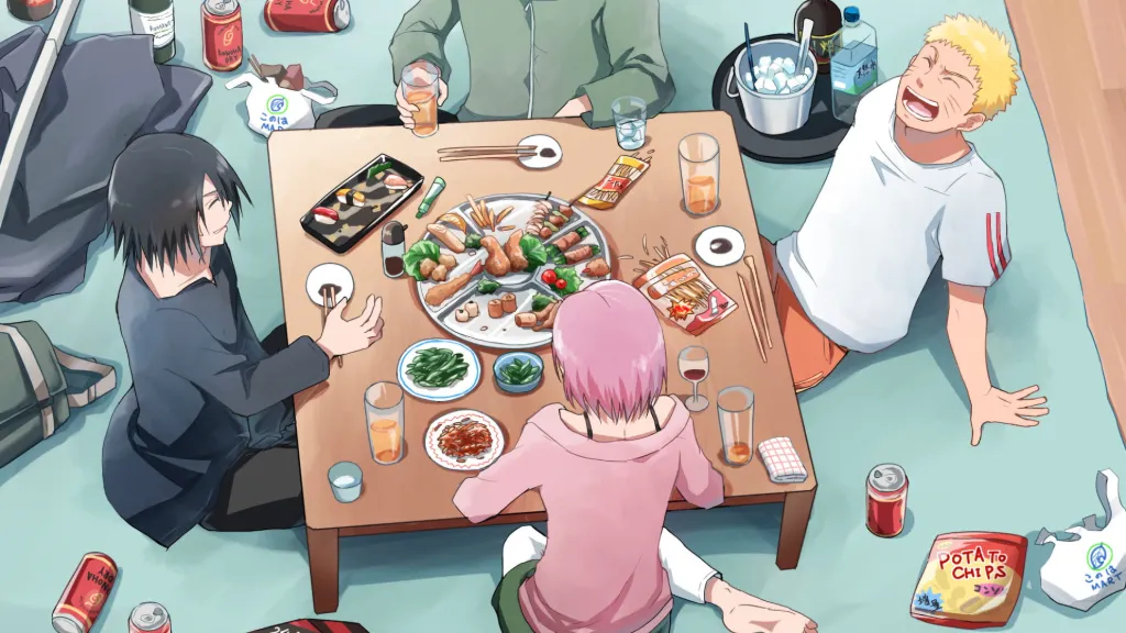 Naruto characters party