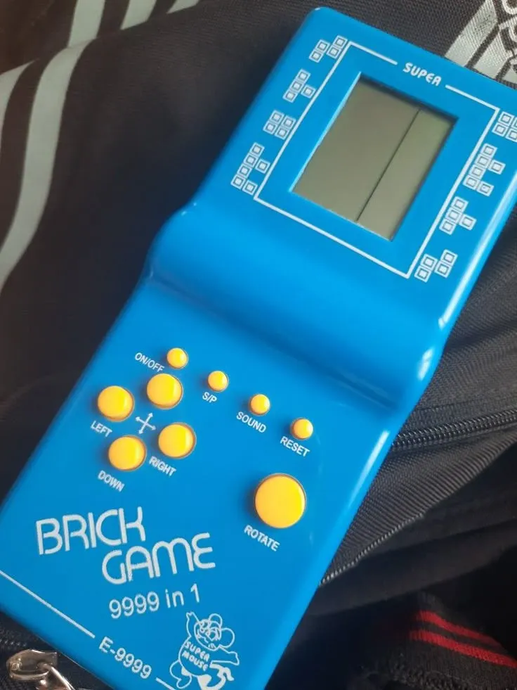 Blue Brick Game Console