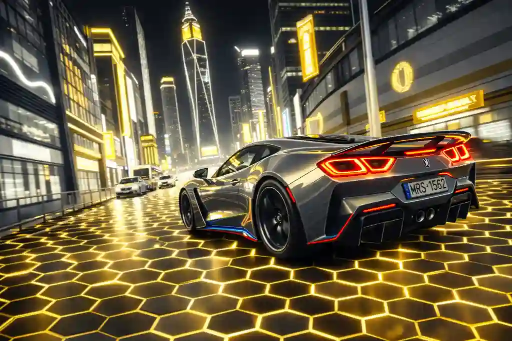 City Lights Sports Car