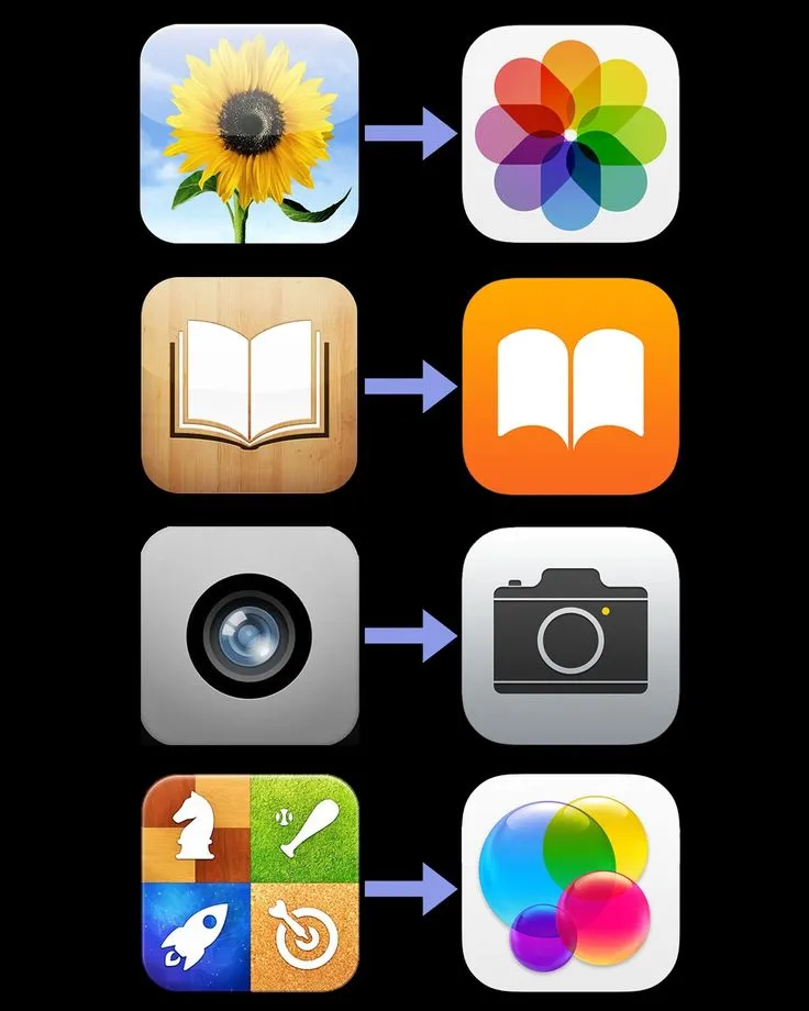 Apple iOS Icon Skeuomorphic ui