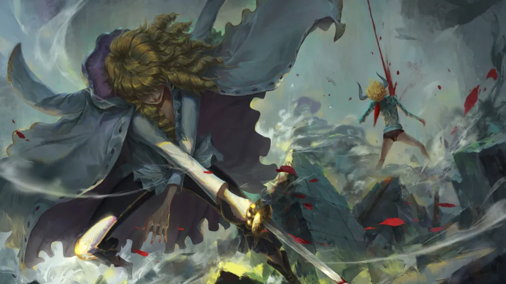 Anime Warrior Battle Art