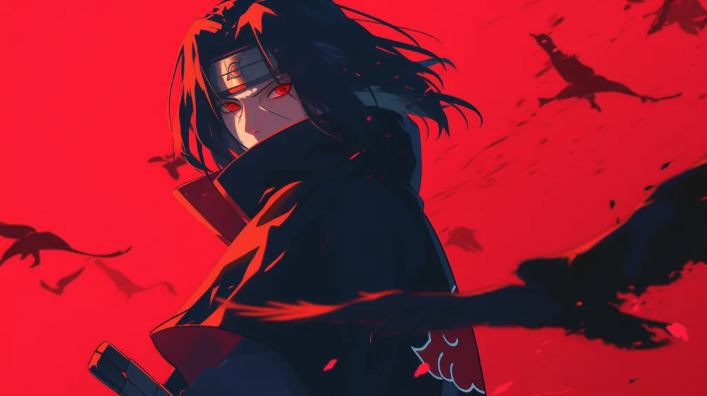 Itachi Uchiha Red Wallpaper