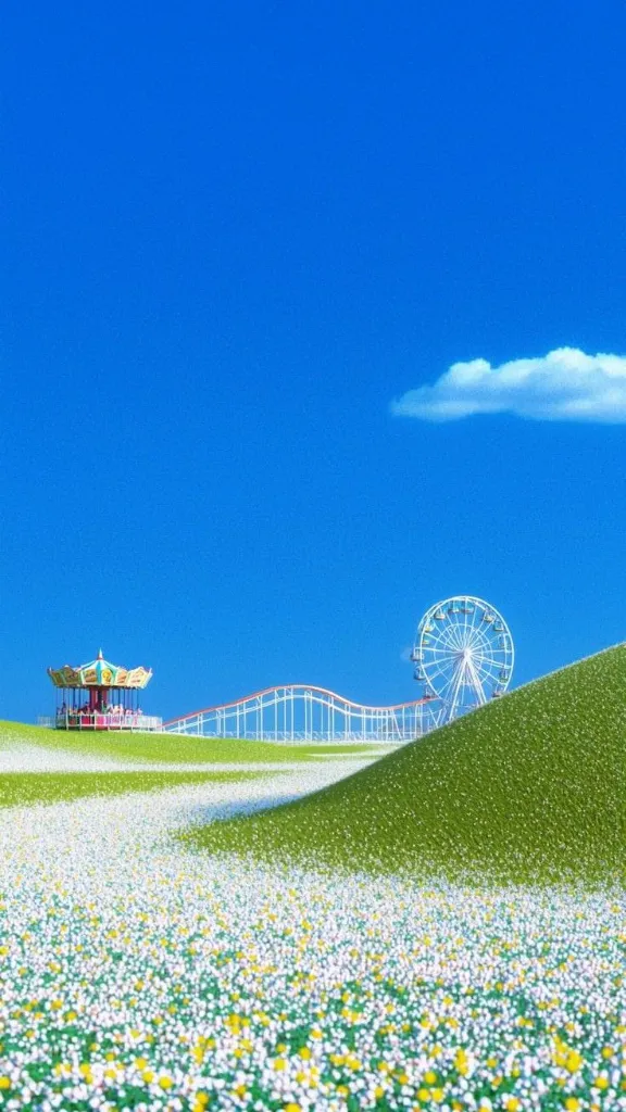 Dreamcore Amusement Park Wallpaper