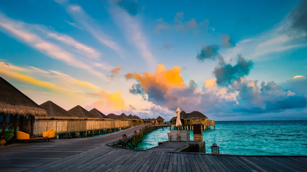Maldives Sunset Wallpaper