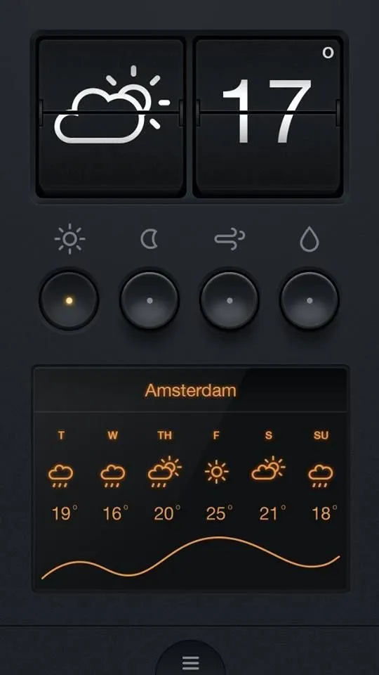 Amsterdam Skeuomorphic ui