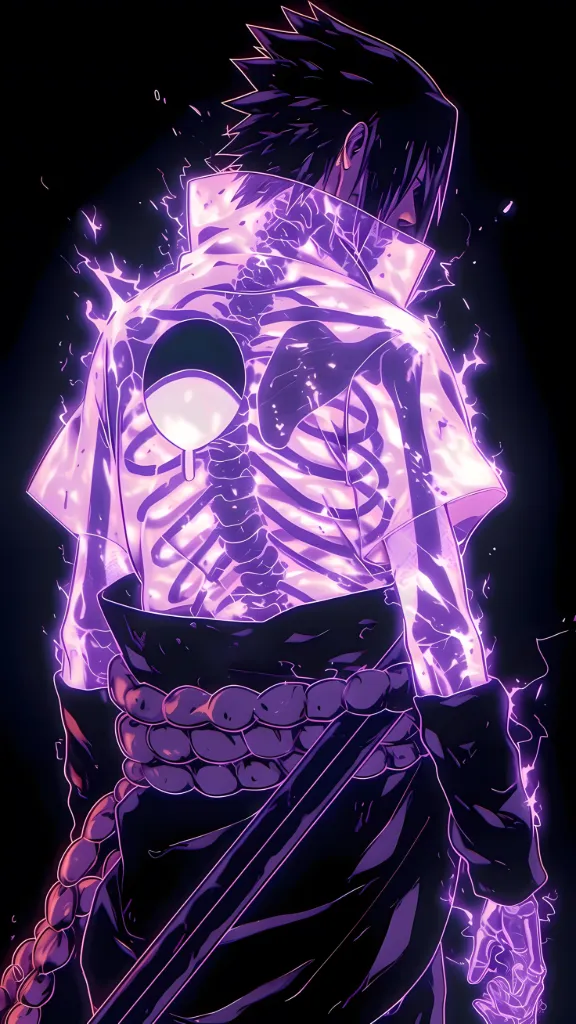 Sasuke Uchiha purple wallpaper