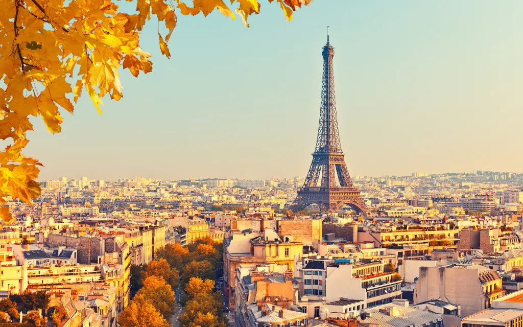 Autumn Paris Eiffel Tower