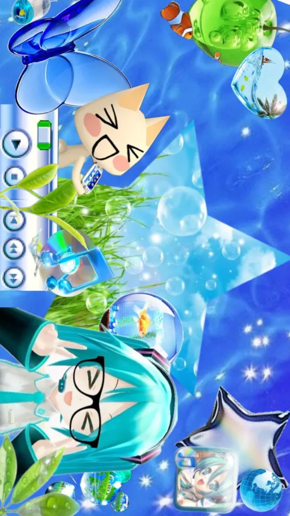 Hatsune Miku Frutiger Aero Wallpaper