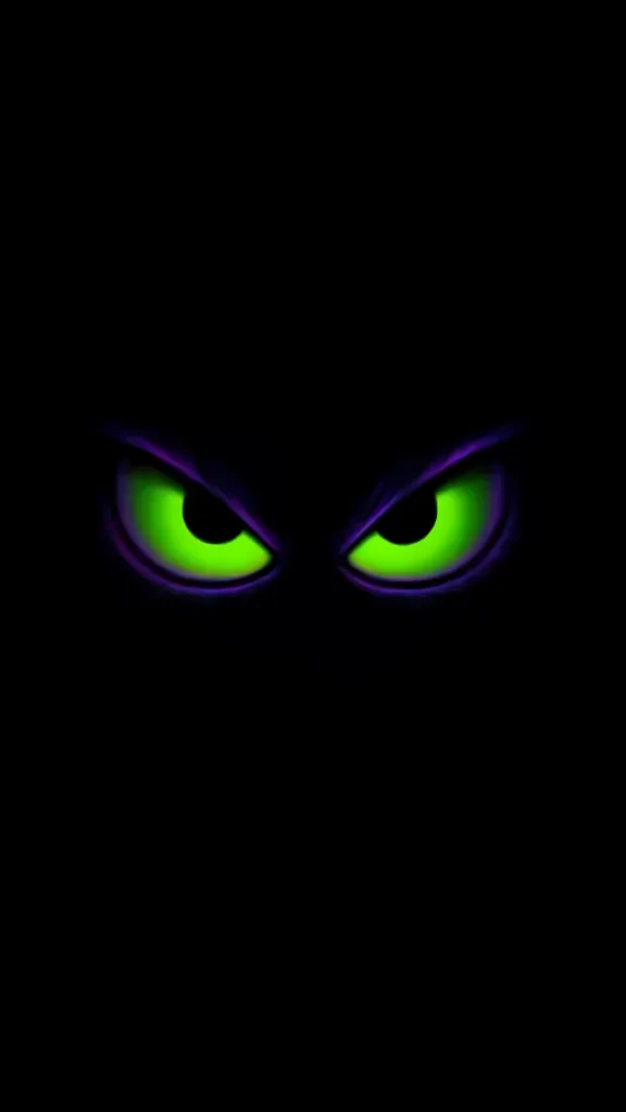 Green Glowing Eyes