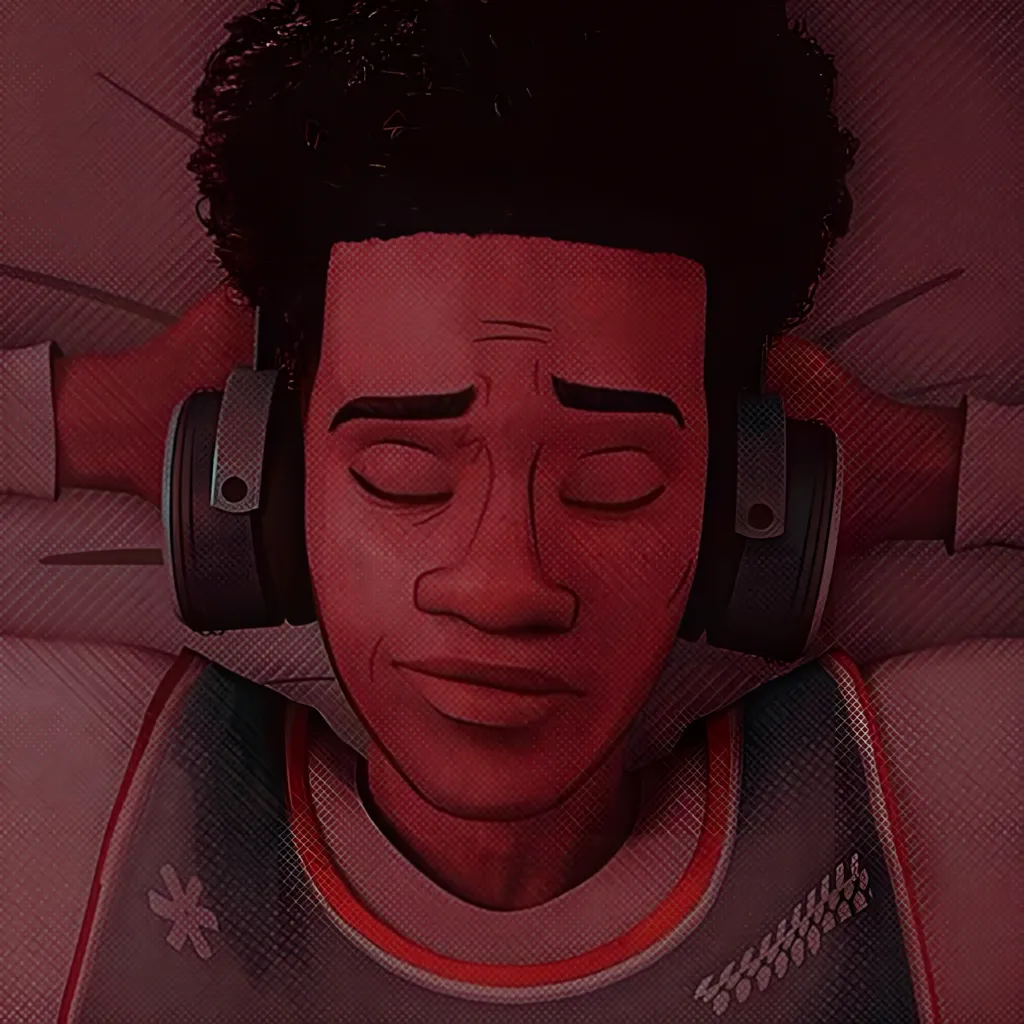 Miles Morales Headphones Art