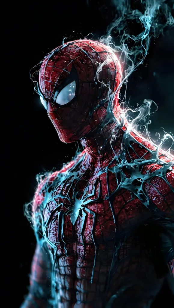 Spider-Man Glowing Art