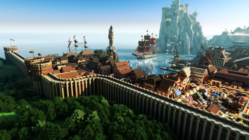 Minecraft Lego Cityscape