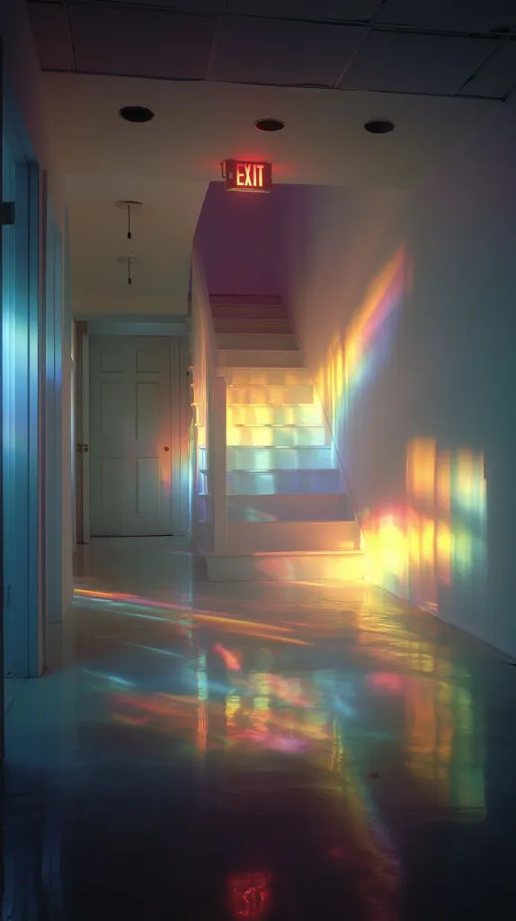 Rainbow Light Exit Liminal space