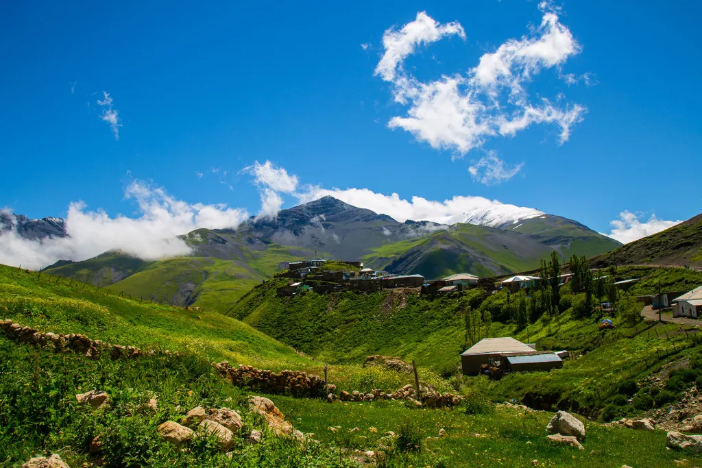 Mountain Village Landscape