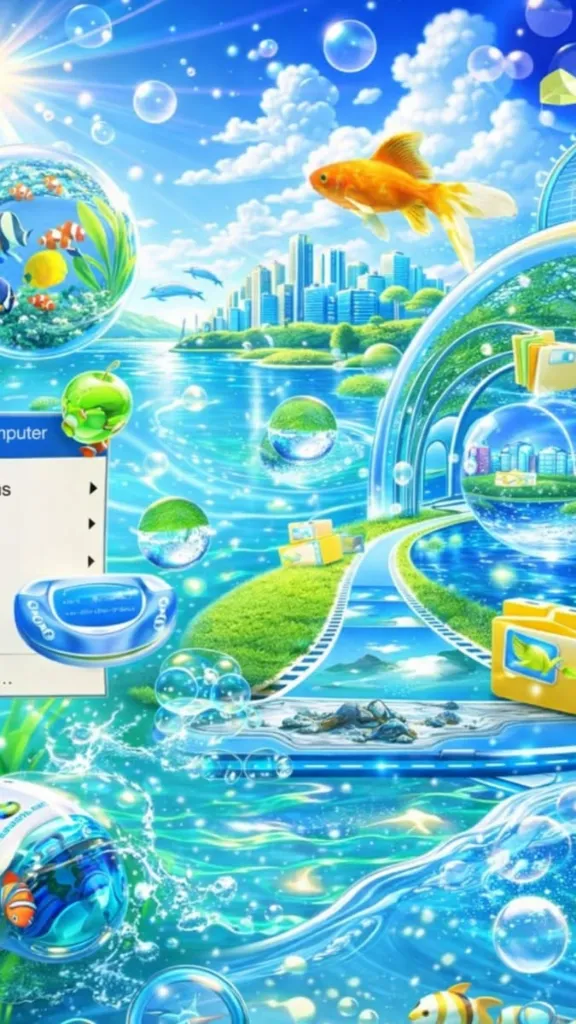 Windows XP aquacore Fantasy Desktop